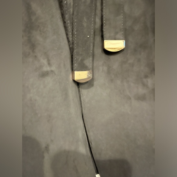 H&M BLACK MICROSUEDE JACKET- SIZE XS - Picture 3 of 6